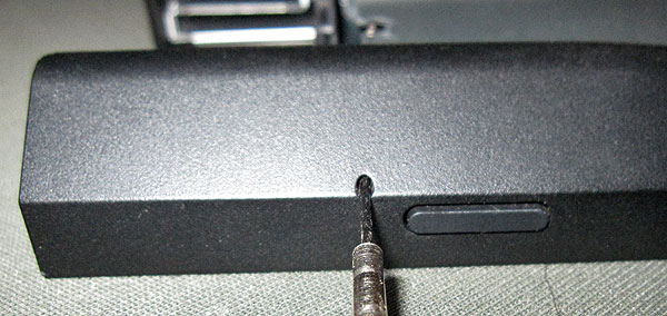 VAIO F Series DVD Optical Drive Bezel Removal
