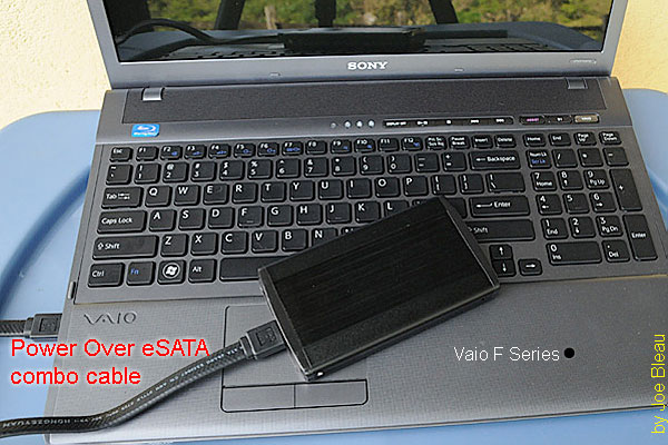 Power Over eSATA External HDD Enclosure